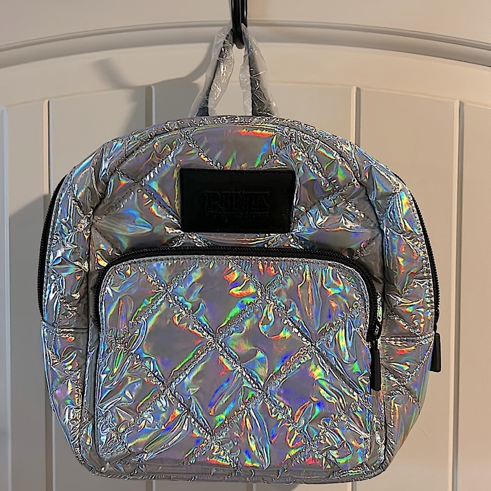 PINK Victoria Secret Holographic Mini Quilted Backpack
Rare-Y2K
NWT - Picture 8 of 10